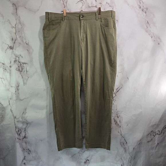 Columbia Pants Mens 40 X 30 Khaki Tan Canvas Straight Chino Regular Fit Twill - Picture 5 of 12